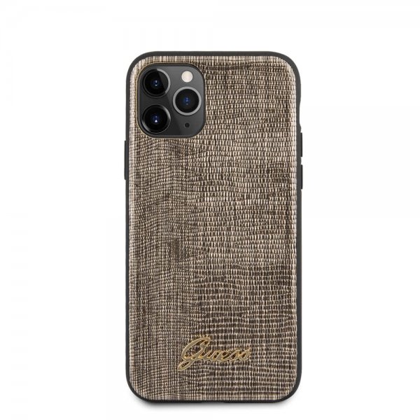 Guess iPhone 11 Pro Cover Lizard Guld