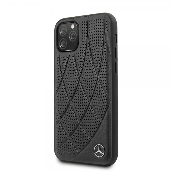 Mercedes Benz iPhone 11 Pro Cover Perforeret Sort