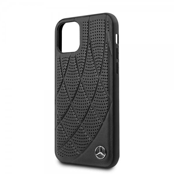 Mercedes Benz iPhone 11 Pro Cover Perforeret Sort