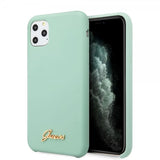 Guess iPhone 11 Pro Cover Silikone Vintage Grøn