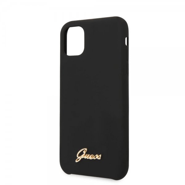 Guess iPhone 11 Pro Skal Silicone Cover Vintage Sort