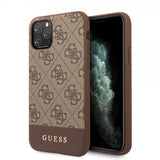 Guess iPhone 11 Pro Cover Stripe Brun