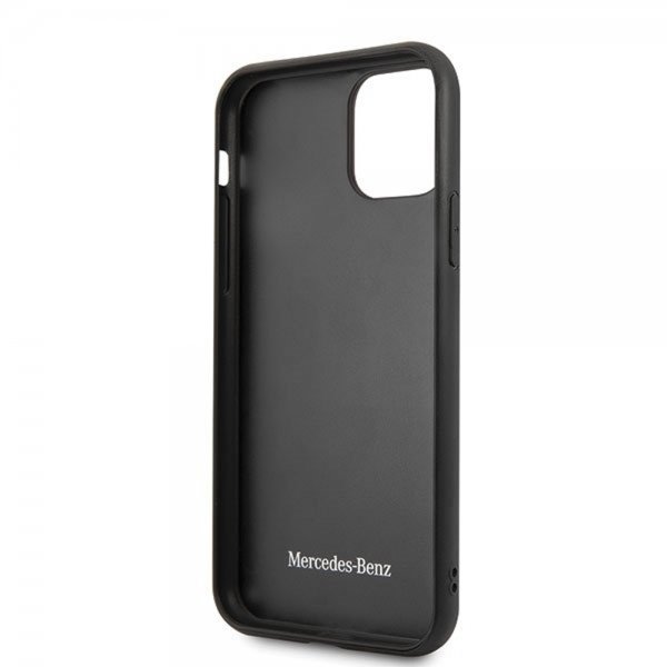 Mercedes Benz iPhone 11 Pro Cover Wood Line Rosewood