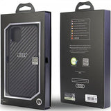 Audi iPhone 11 Cover Carbon Fiber Sort