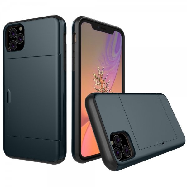 iPhone 11 Cover Card Slide Blå