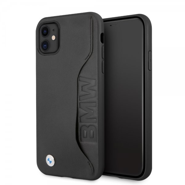 BMW iPhone 11 Cover Kortplads Sort