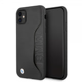 BMW iPhone 11 Cover Kortplads Sort