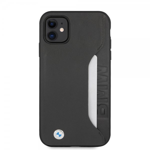 BMW iPhone 11 Cover Kortplads Sort