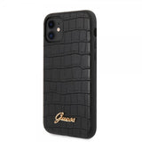 Guess iPhone 11 Cover Croco Sort