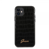 Guess iPhone 11 Cover Croco Sort