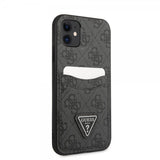 Guess iPhone 11 Cover Double Cardslot Metal Triangle Sort