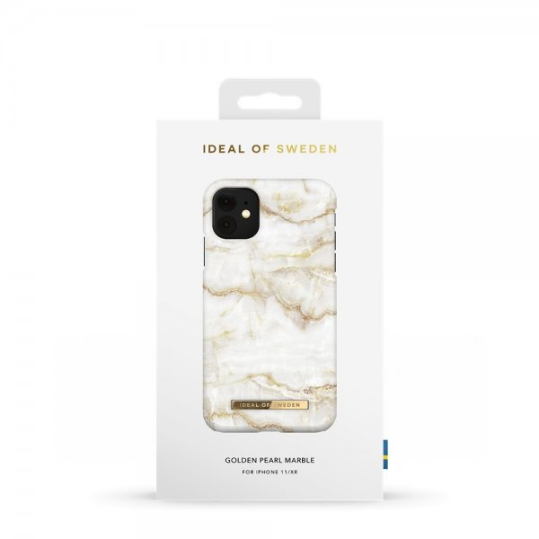Ideal of Sweden iPhone 11 Cover Fashion Case Golden Pearl Marble