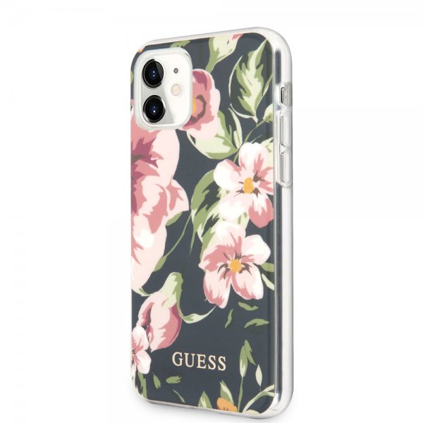 Guess iPhone 11 Cover Flower Edition N.3 Navy