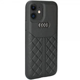 Audi iPhone 11 Skal Ægte Lædercover Sort