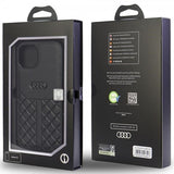 Audi iPhone 11 Skal Ægte Lædercover Sort