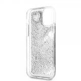 Guess iPhone 11 Cover Glitter Hearts Sølv
