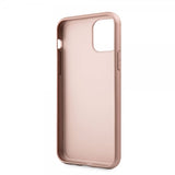 Guess iPhone 11 Cover Lædertekstur Rosaguld