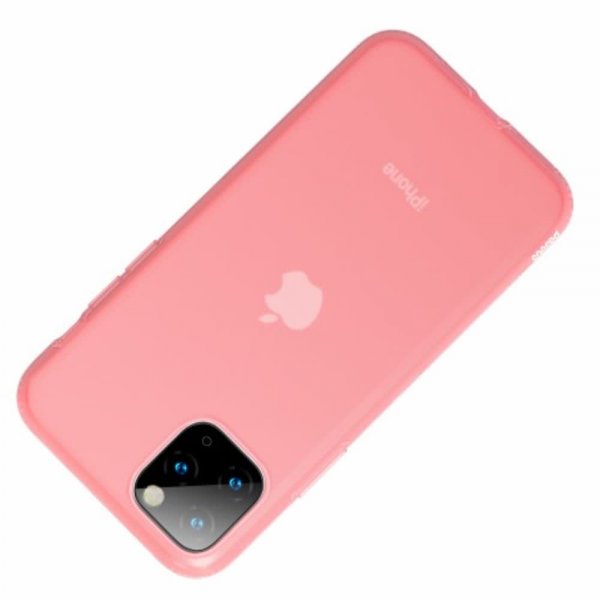 Baseus iPhone 11 Cover Jelly Flydende Silikone Gel Rosa