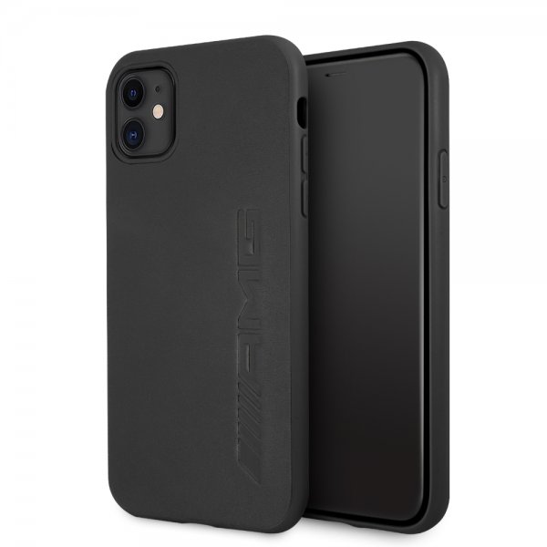 AMG iPhone 11 Cover Logo Stempel Sort