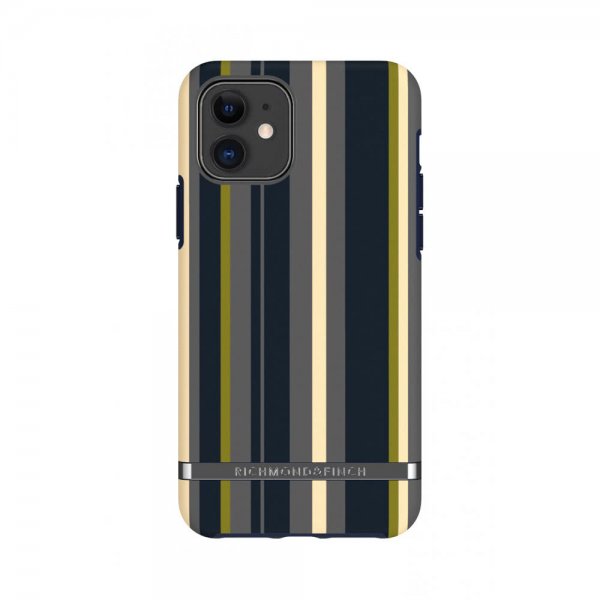 Richmond & Finch iPhone 11 Cover Navy Stripes