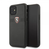 Ferrari iPhone 11 Cover Off Track med Logo Sort