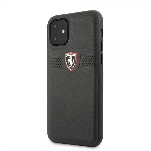 Ferrari iPhone 11 Cover Off Track med Logo Sort