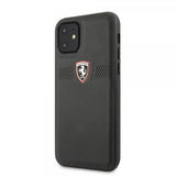 Ferrari iPhone 11 Cover Off Track med Logo Sort