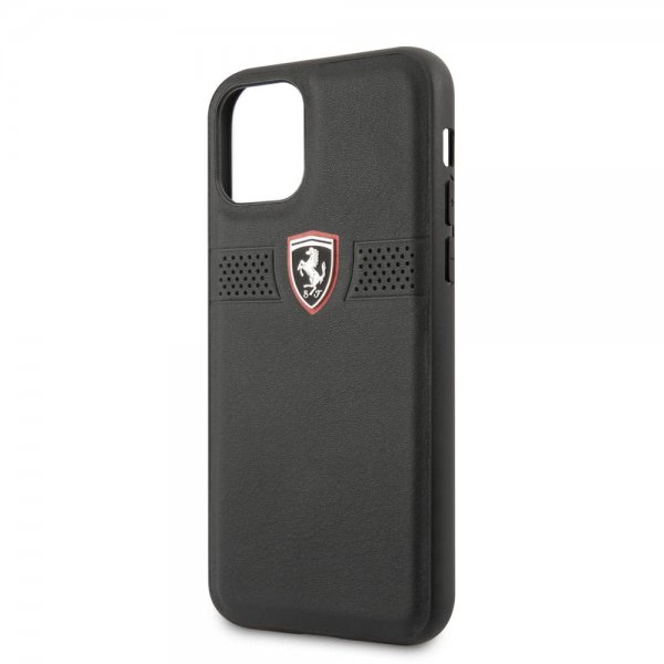 Ferrari iPhone 11 Cover Off Track med Logo Sort