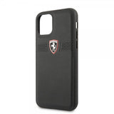 Ferrari iPhone 11 Cover Off Track med Logo Sort