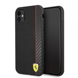 Ferrari iPhone 11 Cover On Track Carbon Stripe Sort