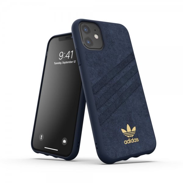 Adidas iPhone 11 Cover OR Moulded Case Ultrasuede FW19 Collegiate Royal