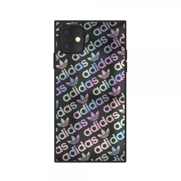 Adidas iPhone 11 Cover OR Square Case FW19 Sort Holographic