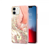 Richmond & Finch iPhone 11 Cover Pink Marble Gold