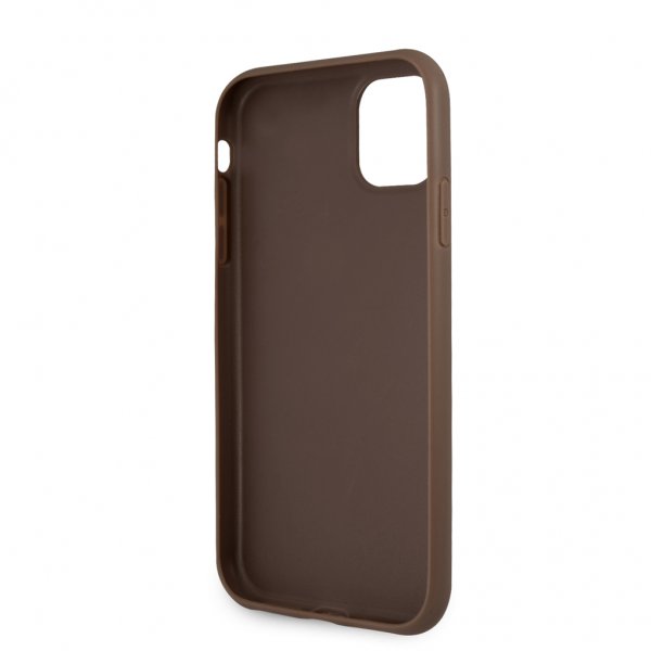 Guess iPhone 11 Cover Printed Stripe Brun