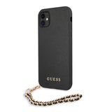 Guess iPhone 11 Cover Saffiano Chain Sort