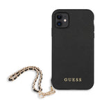 Guess iPhone 11 Cover Saffiano Chain Sort