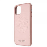 Guess iPhone 11 Cover Saffiano Rosaguld