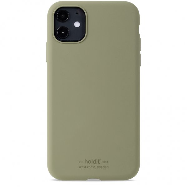 holdit iPhone 11 Cover Silikone Khaki Green