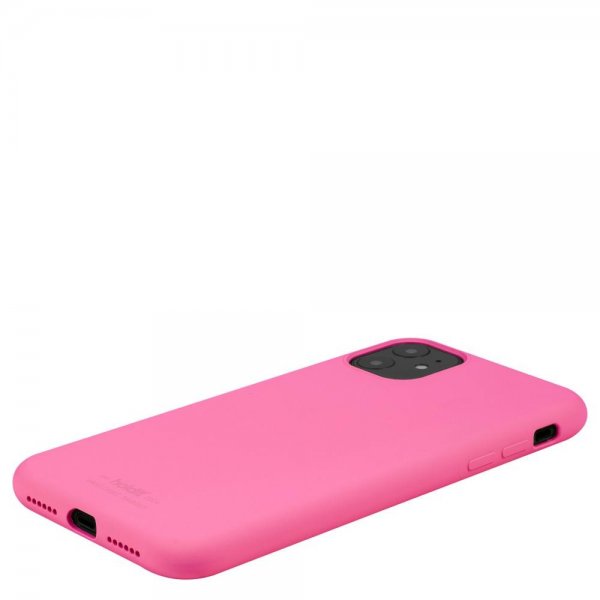 holdit iPhone 11 Cover Silikone Bright Pink