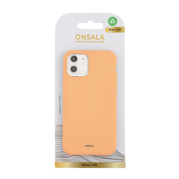 Onsala iPhone 11 Cover Silikonefornemmelse Abrikos