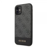 Guess iPhone 11 Cover Stripe Grå