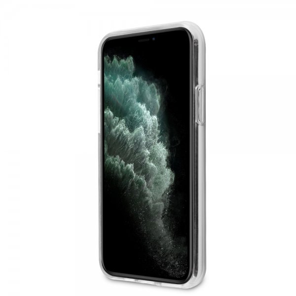 AMG iPhone 11 Cover Stripes Horizontal Transparent Sort