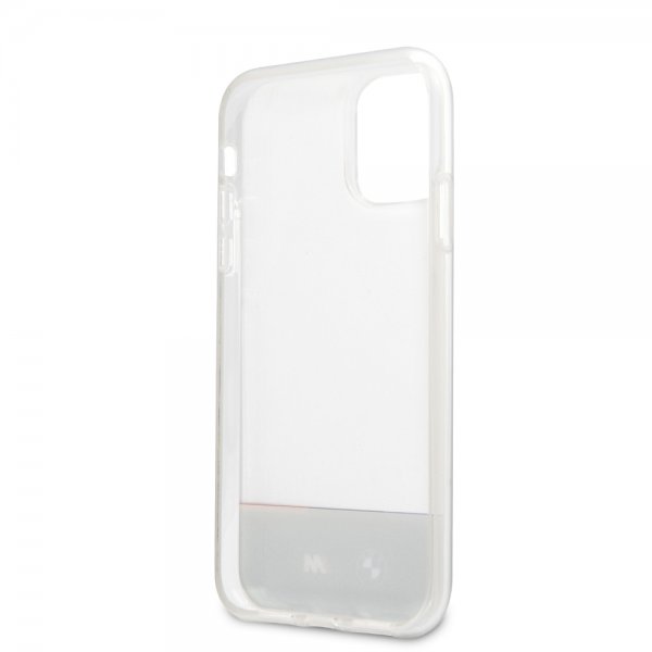 BMW iPhone 11 Cover Tricolor Stripe Transparent