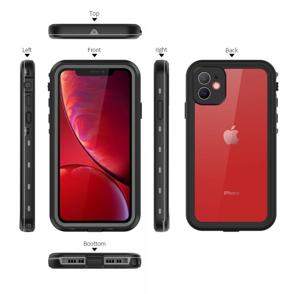 Redpepper iPhone 11 Cover Vandtæt IP68 Sort
