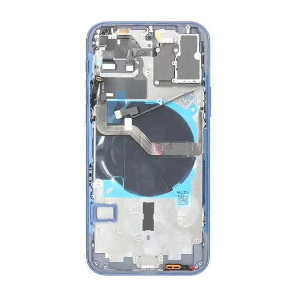 iPhone 12 Bagside med Komplet Ramme OEM - Blå
