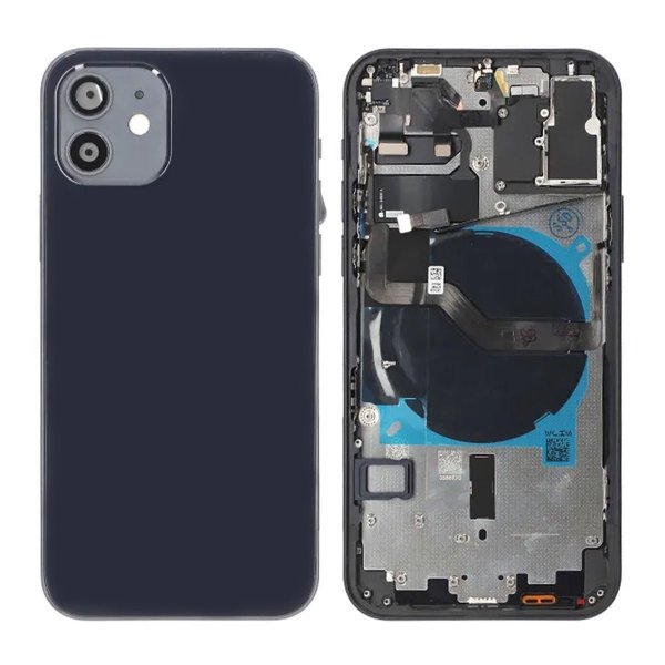 iPhone 12 Bagside med Komplet Ramme OEM - Sort