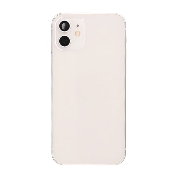 iPhone 12 Bagside med Komplet Ramme OEM - Hvid