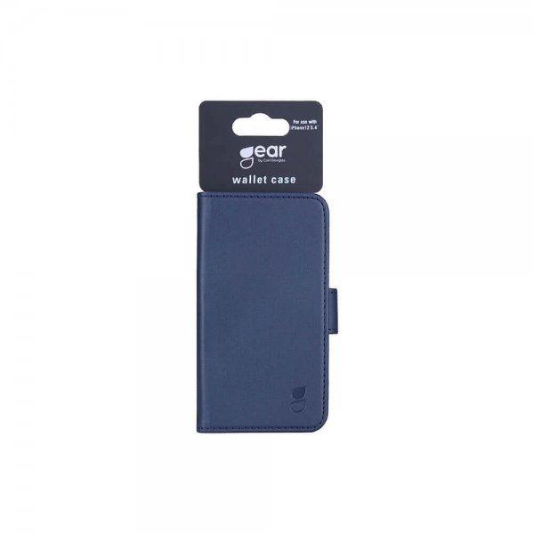 Gear iPhone 12 Mini Cover med Kortlomme Blå