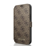 Guess iPhone 12 Mini Cover Monogram Brun