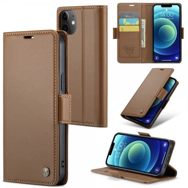 CaseMe iPhone 12/iPhone 12 Pro Etui 023 Series Brun